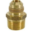 Brasscraft 293M Series Flare Male Adapter, 38 in, OD Tube x MIP, Brass, Rough FRC11-6